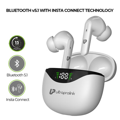 Swag Elite Wireless Stereo Earphones with digital LED display