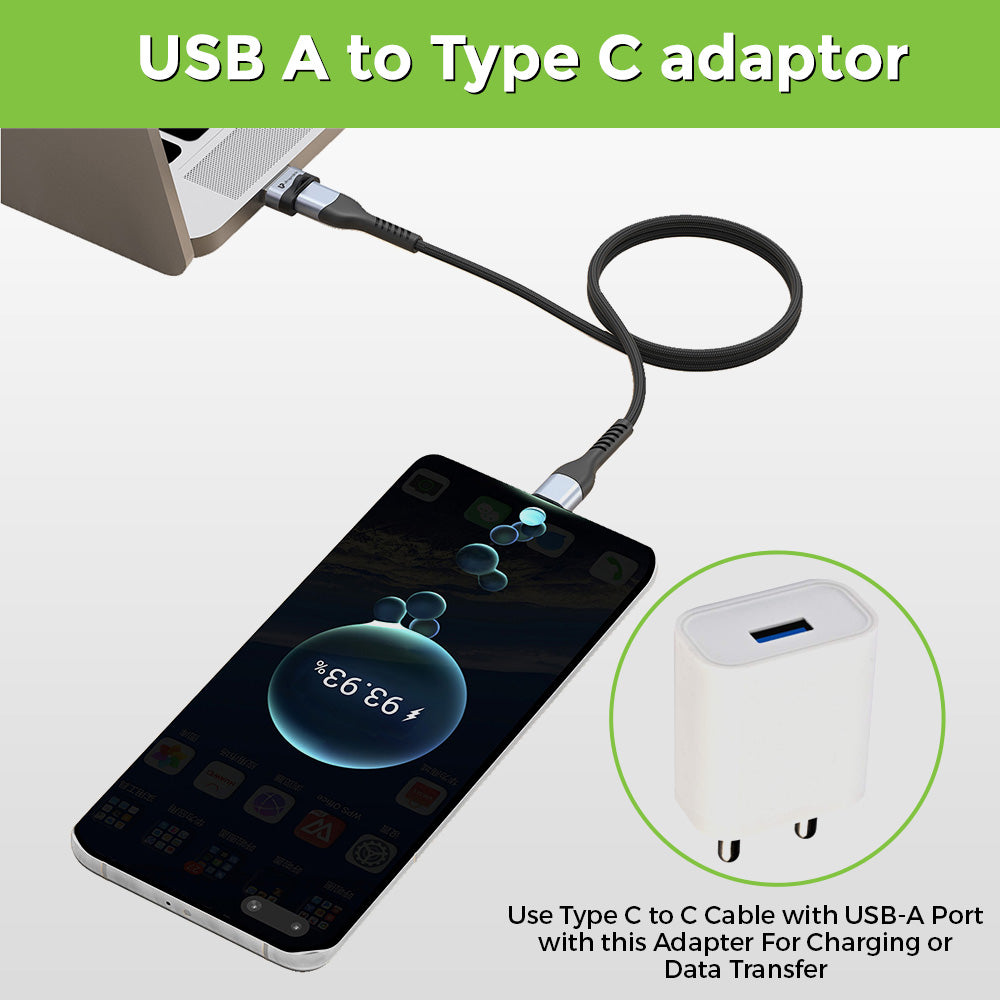 C-Adapt Duo USB Type C USB-A Male-Female OTG Adapters UL1076 – UltraProlink