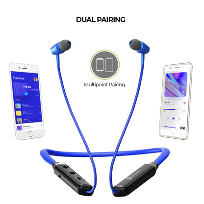 Wireless Neckband Earphone with multipoint pairing