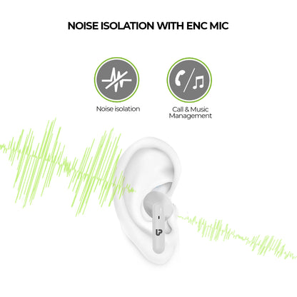 Swag Elite Wireless Stereo Earphones with noise isolation & Call & music management