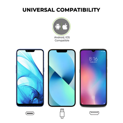 TrioLink 18 W 3in1 Fast Charging Cable with universal compatibility