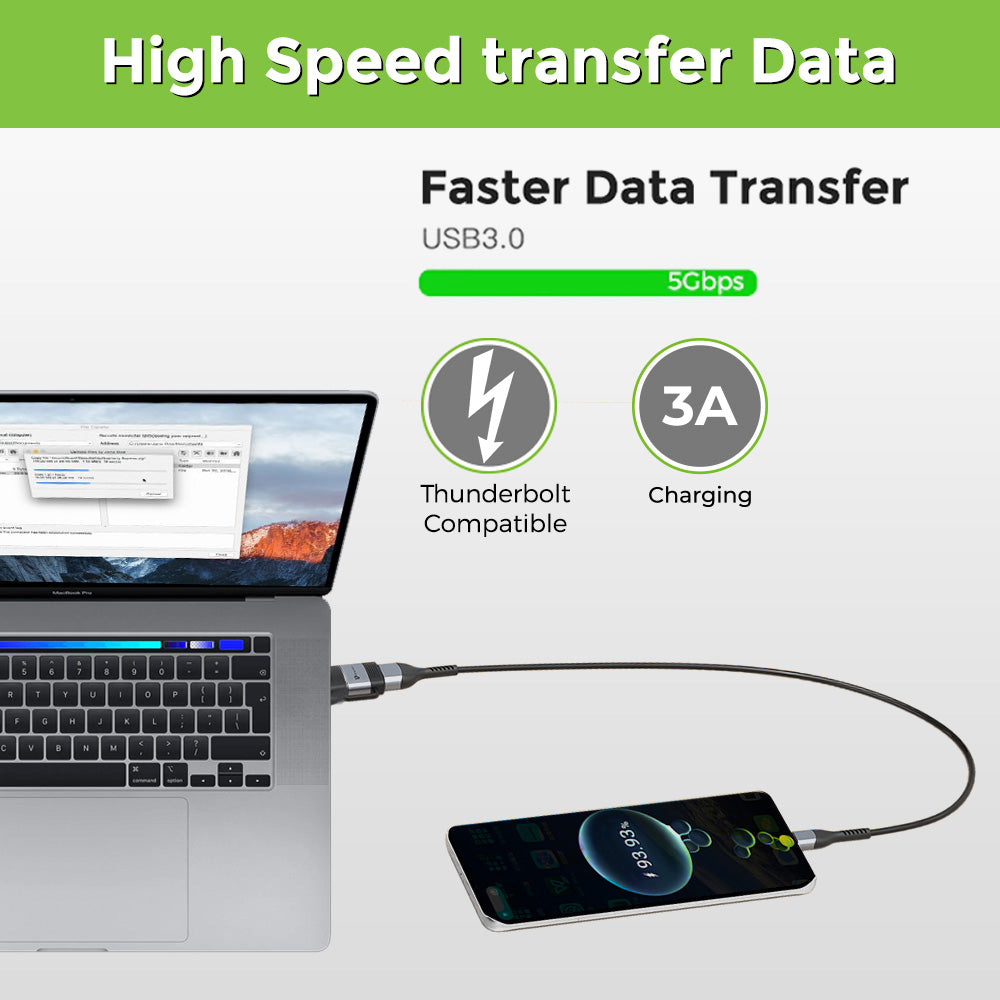 Type C 3.1 OTG Adapter with fast data transfer