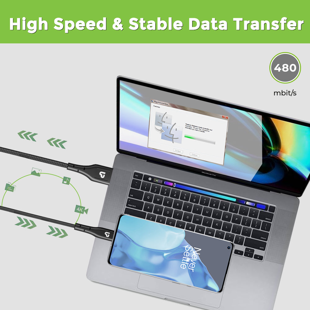 Zap+Type C Cable High Speed Data Transfer From UltraProlink
