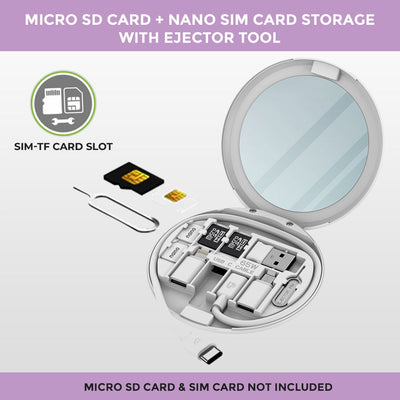UltraProlink Micro SD Card Storage + Nano SIM Card Storage