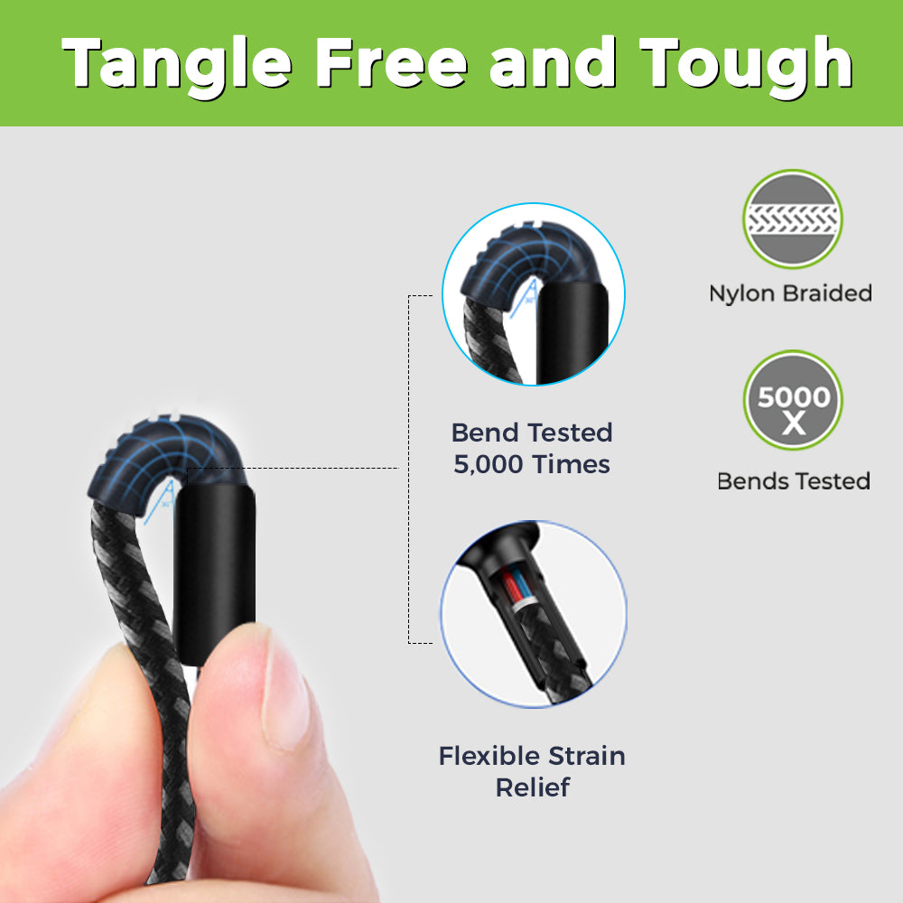 USB Type C Zoom L Lightning Cable UL1068BLK – UltraProlink