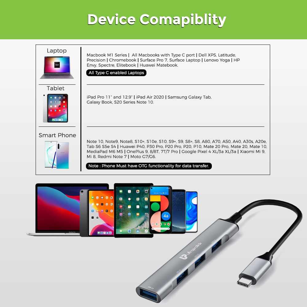 UltraProlink Slimport 4C Type C to USB Hub