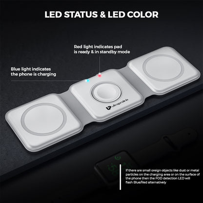 wireless charger 20W with Led Status & Color