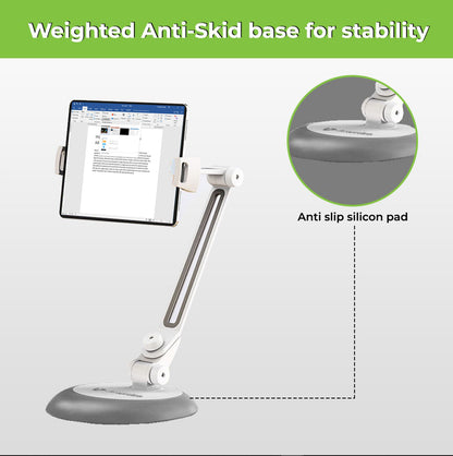  tabletop Tablet stand holder is compatible with 4"-13" screen cell phones and tablets