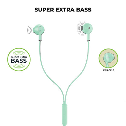 mic high bass wired earphone