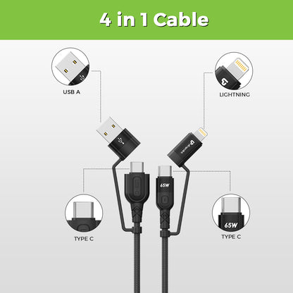 Quadlink 4 in 1 USB Type C Cable From UltraProlink