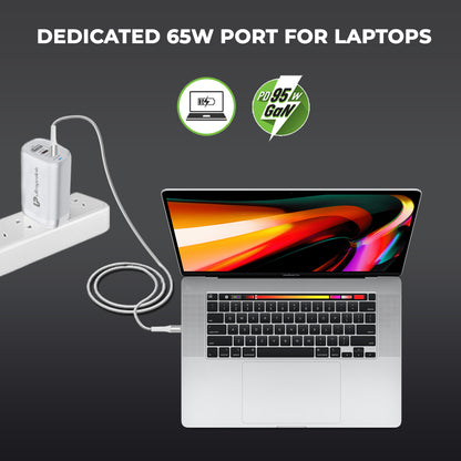 95W Power Delivery GaN Charger for laptops