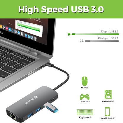 UltraProlink Type C Cable Super Hub With USB System