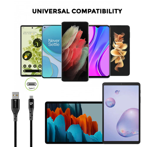 USB A- Type C Fast Charging Cable