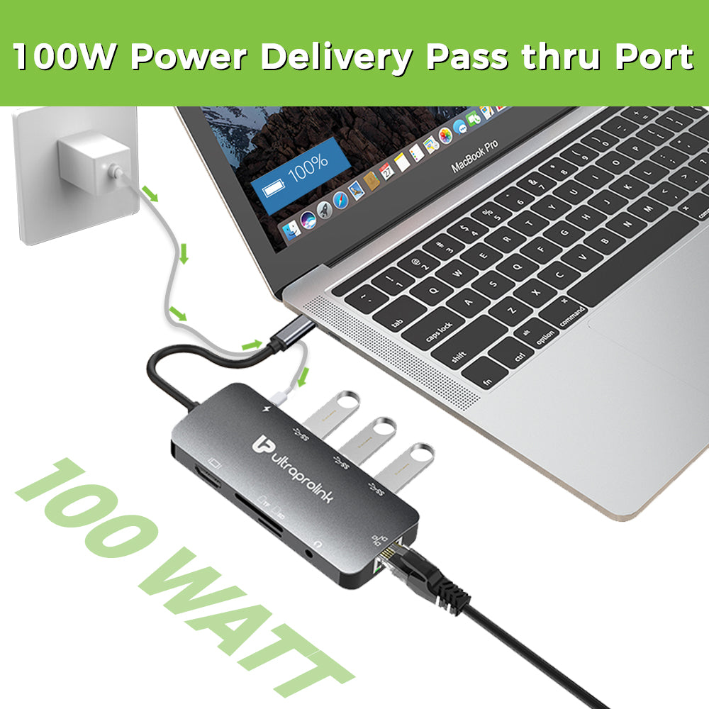 UltraProlink Super Hub With USB System 100W Port