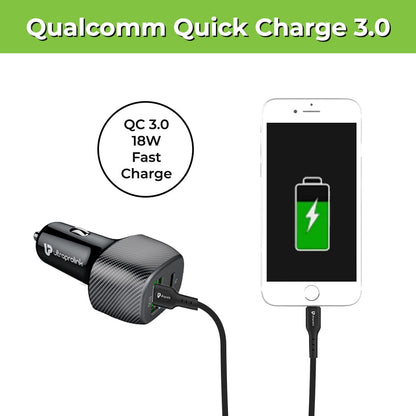18 W Car Charger With iPhone Cable