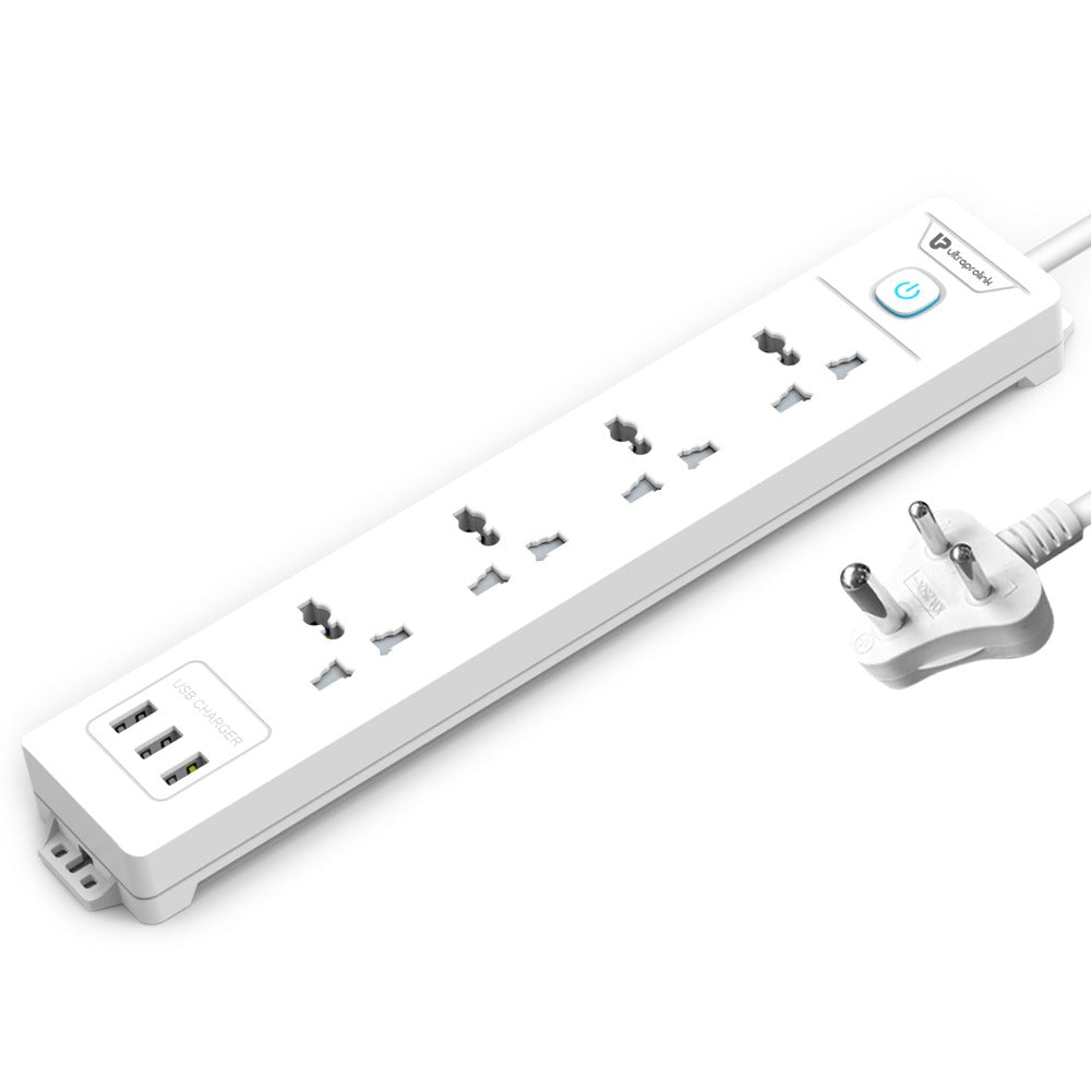 UltraProlink Surge Shield With 4 Sockets,3 USB Ports