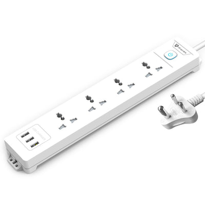 UltraProlink Surge Shield With 4 Sockets,3 USB Ports