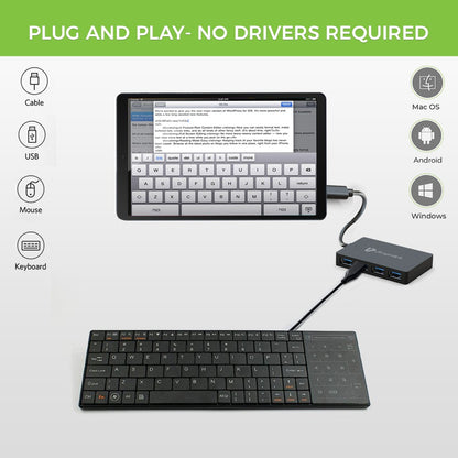 Plug n play USB Type C to 4 USB 3.0 Ports